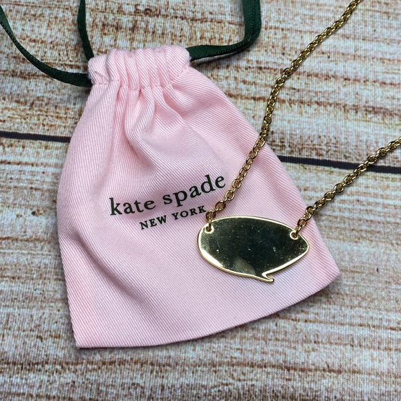 Kate Spade “Silent Statement” Charm Necklace - Picture 1 of 4